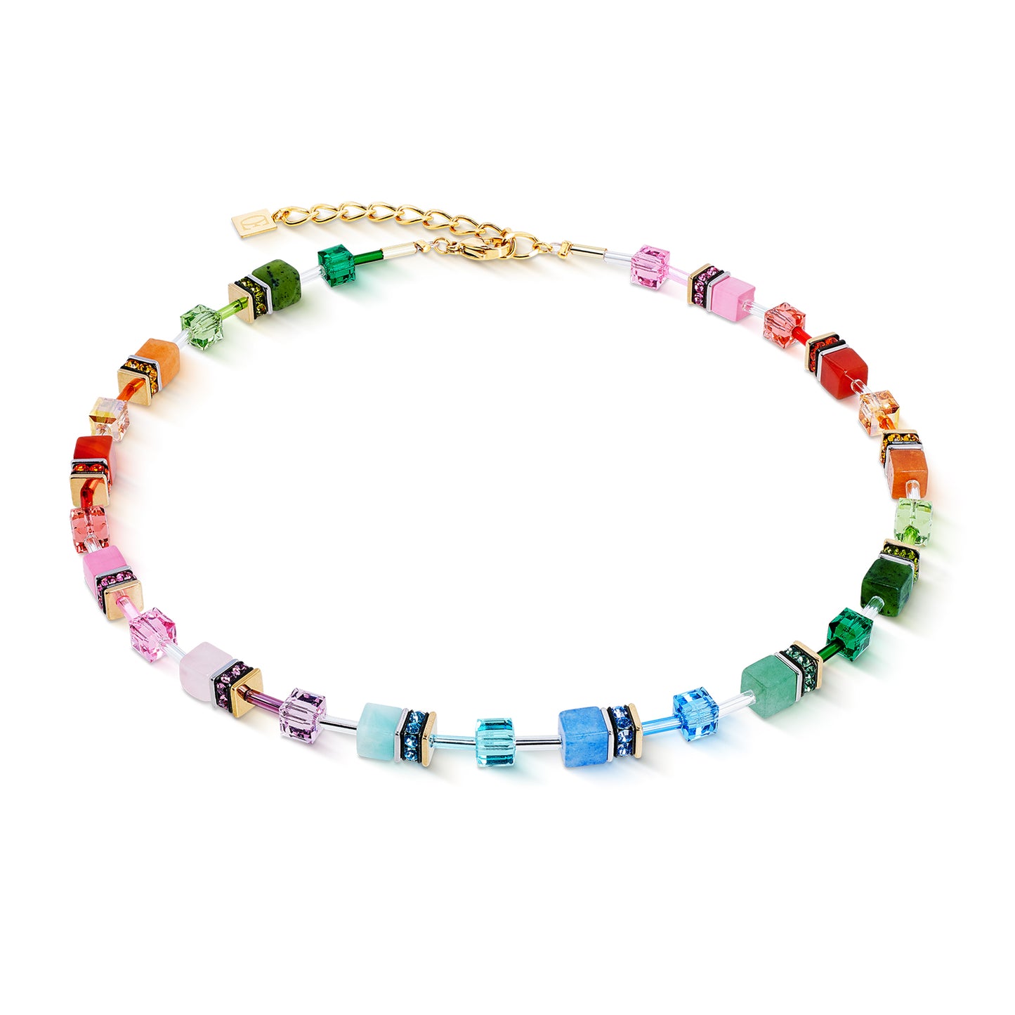 GeoCUBE® Iconic Precious necklace Rainbow
