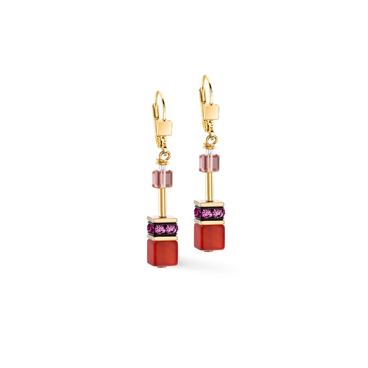 GeoCUBE® Iconic Precious Earring Festive Red