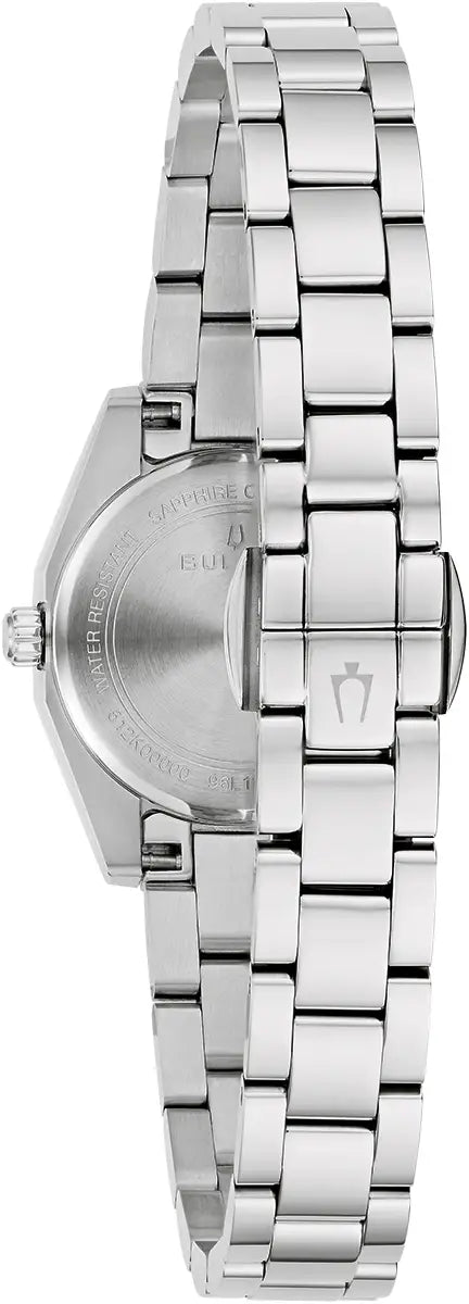 Bulova Surveyor 96L345 silver-tone stainless steel bracelet