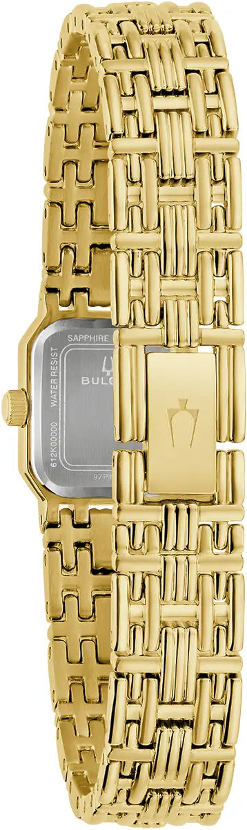 Bulova Goddess of Time Sophia 97P184 integrated gold-tone bracelet