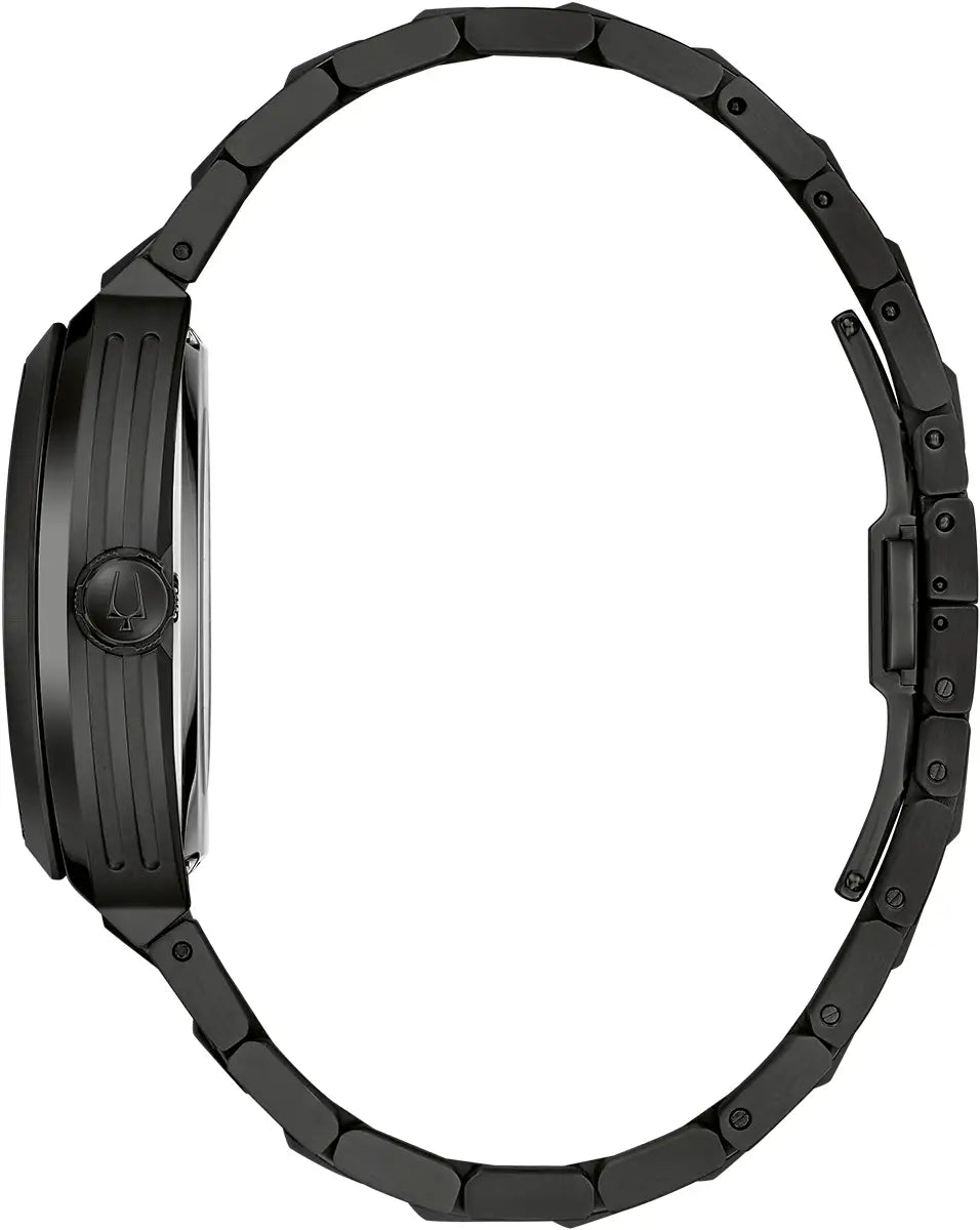 Bulova Maquina 98A320 black ion-plated stainless steel bracelet