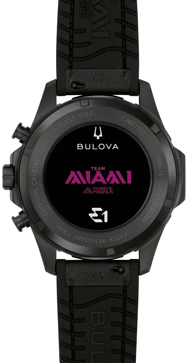 Bulova Marine Star 98B476 black ion-plated stainless steel chronograph case