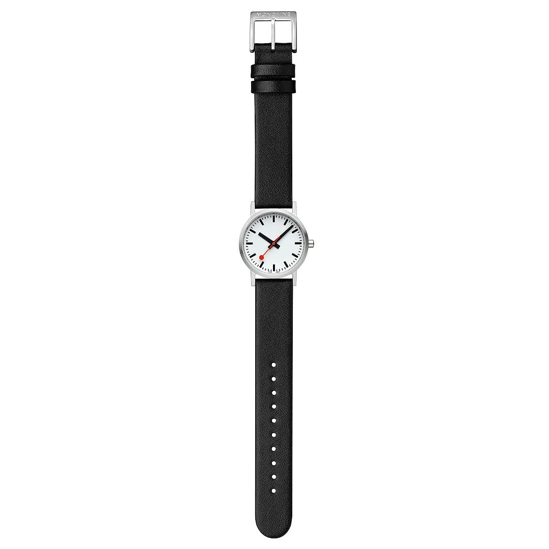 Classic Black vegan grape leather, 30 mm