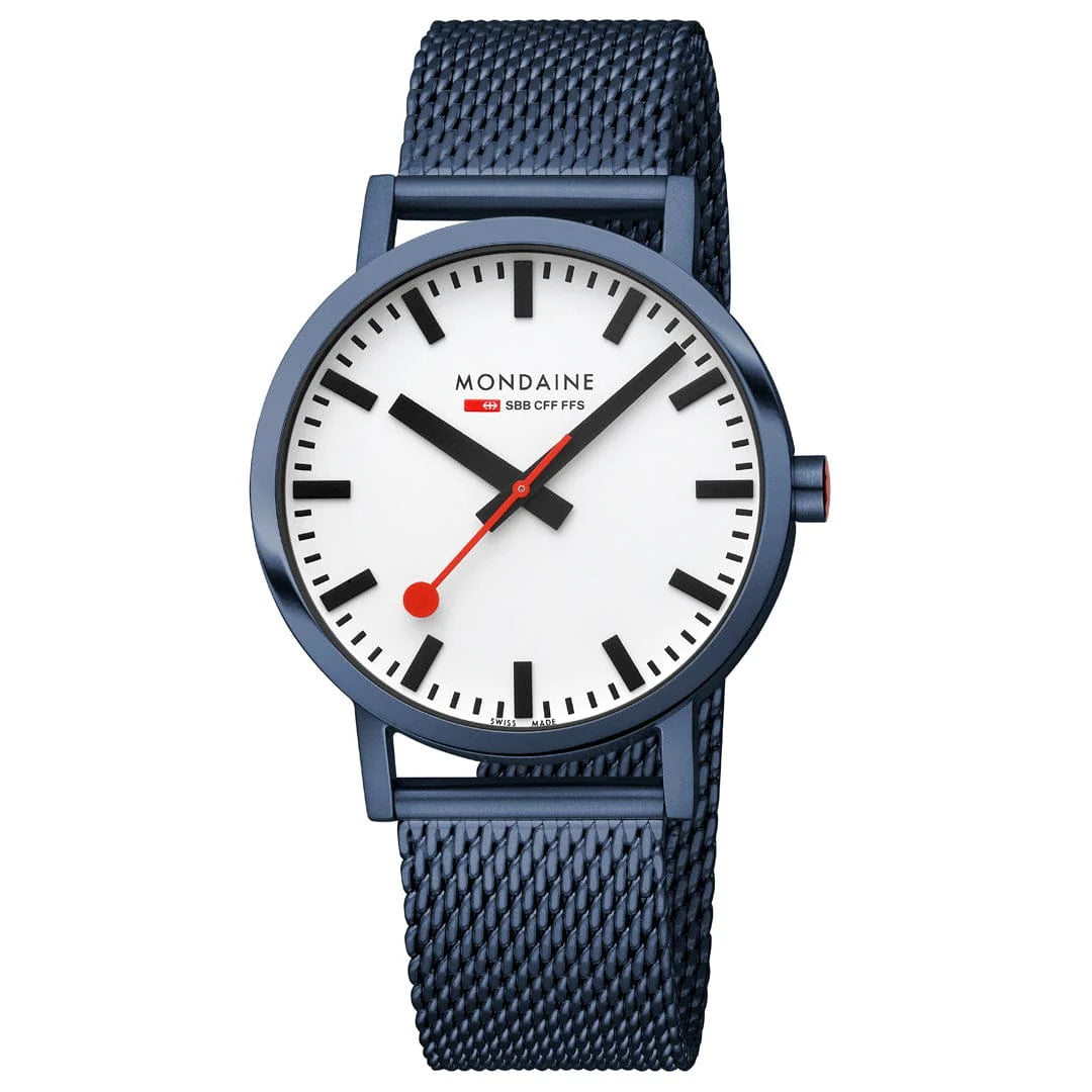 Classic Blue Stainless Steel, 40 mm