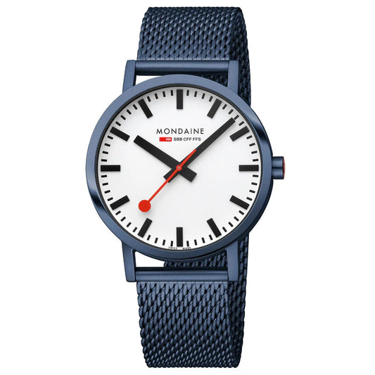 Classic Blue Stainless Steel, 40 mm