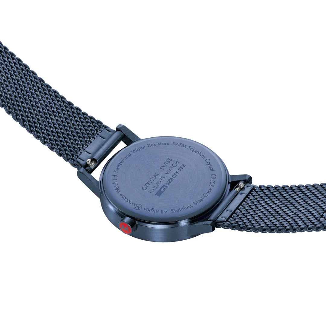 Classic Blue Stainless Steel, 40 mm