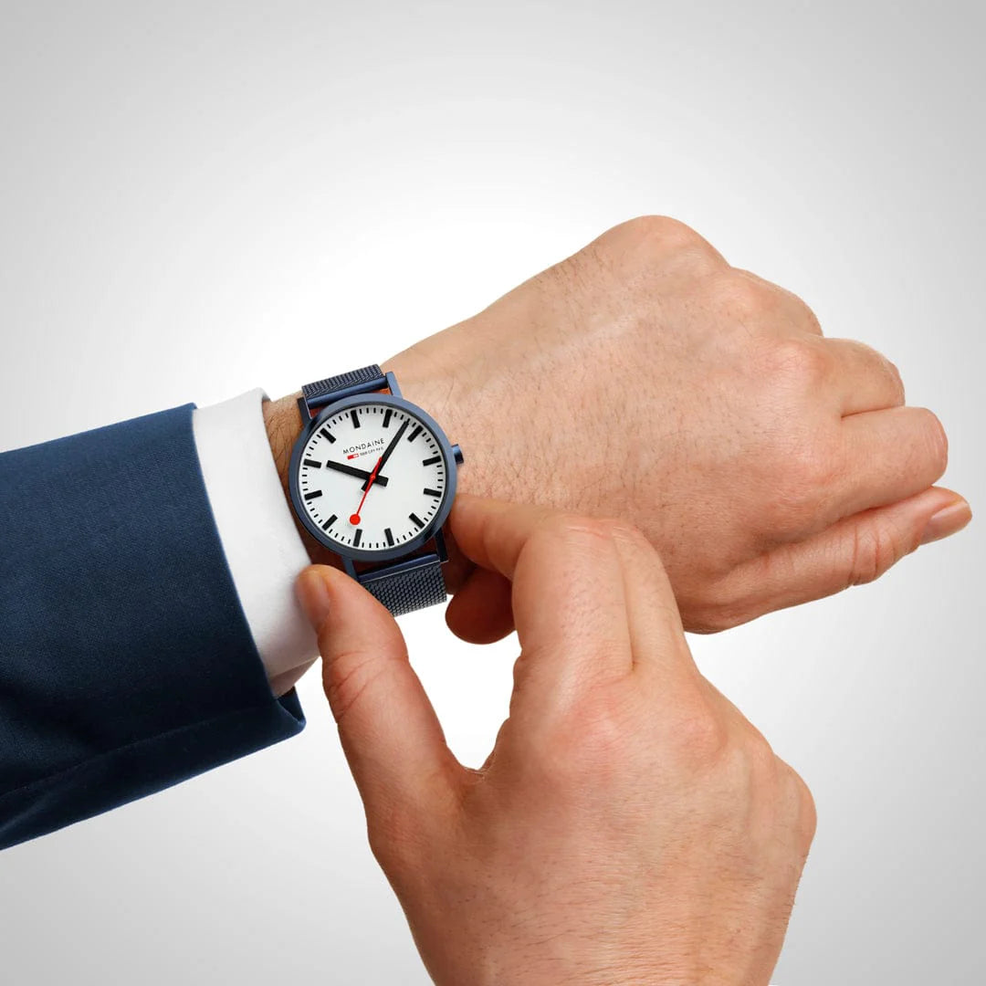 Classic Blue Stainless Steel, 40 mm