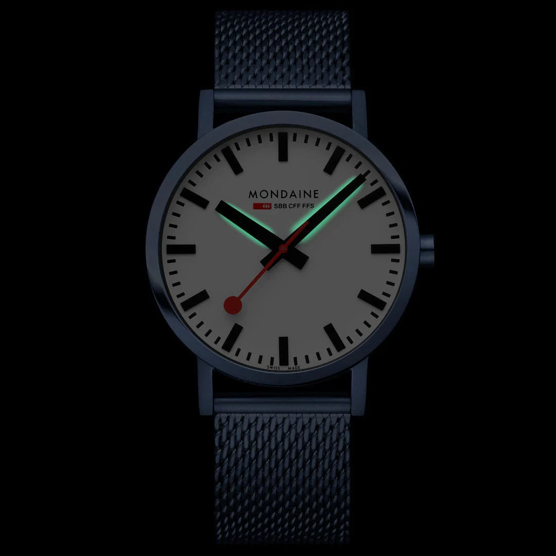 Classic Blue Stainless Steel, 40 mm