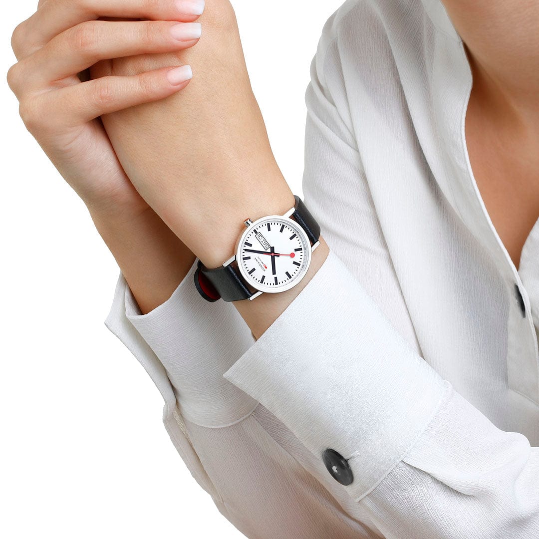 Classic Day Date, Black Vegan Grape Leather, 36 mm