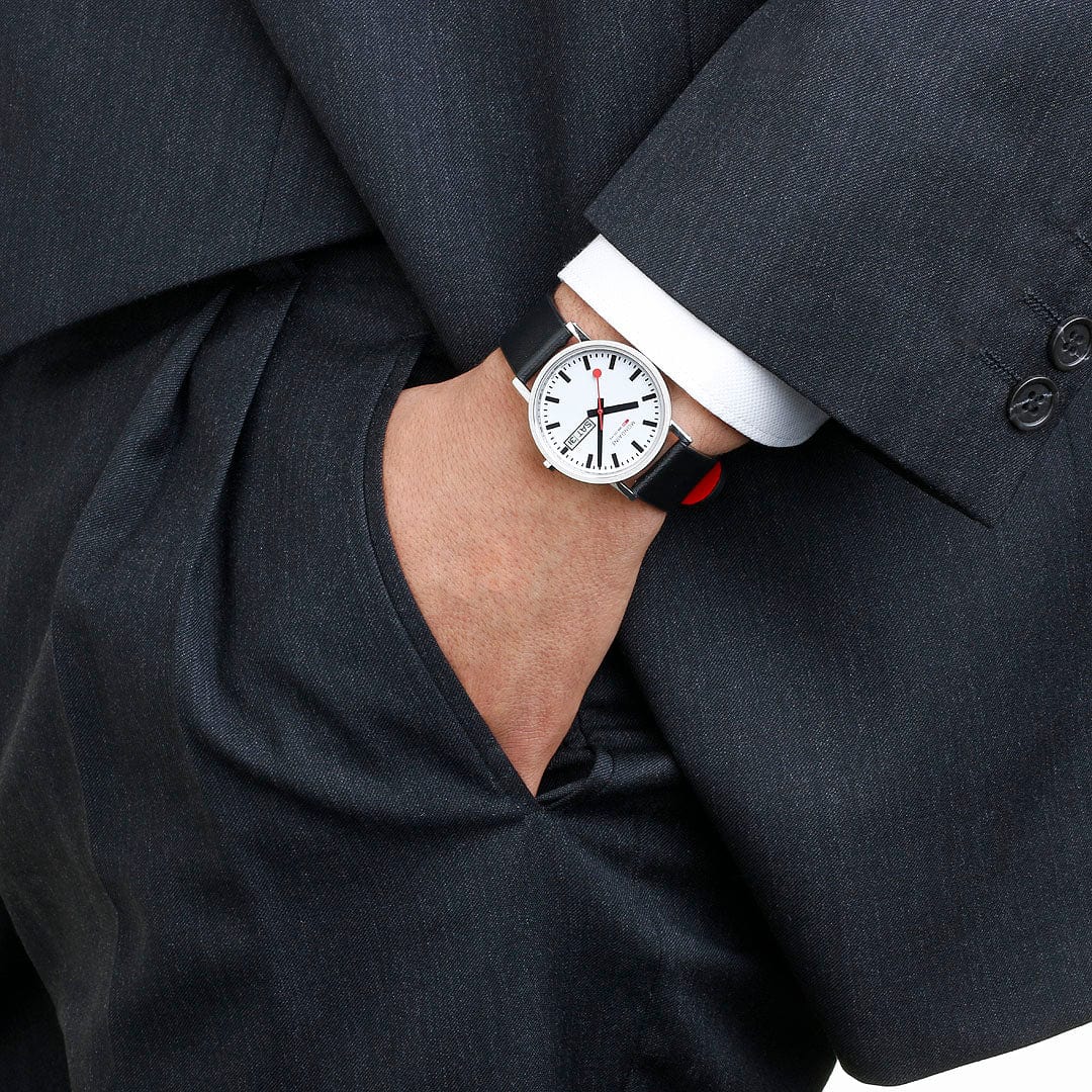 Classic Day Date, Black Vegan Grape Leather, 36 mm