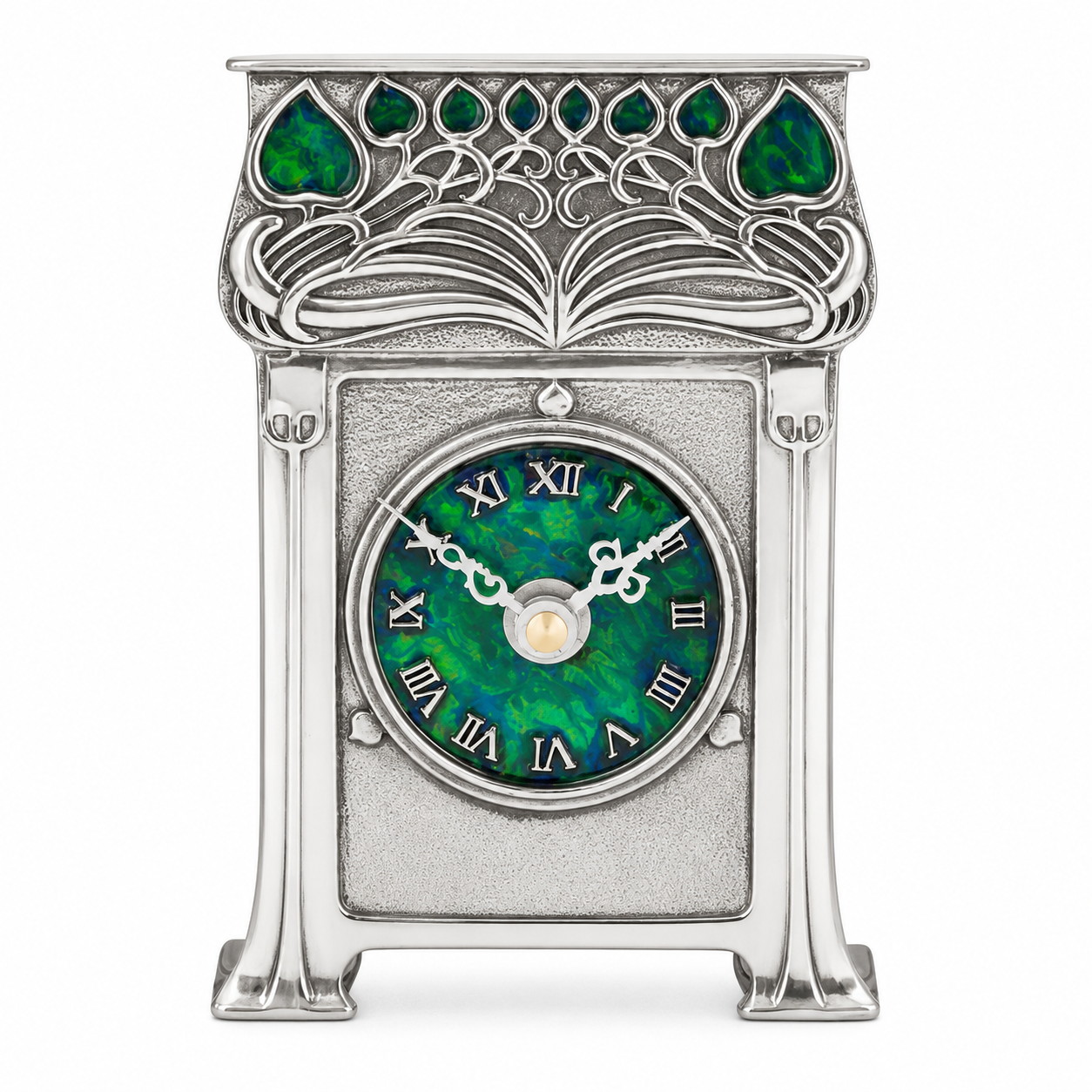 Archibald Knox Clock 47 Pewter Clock