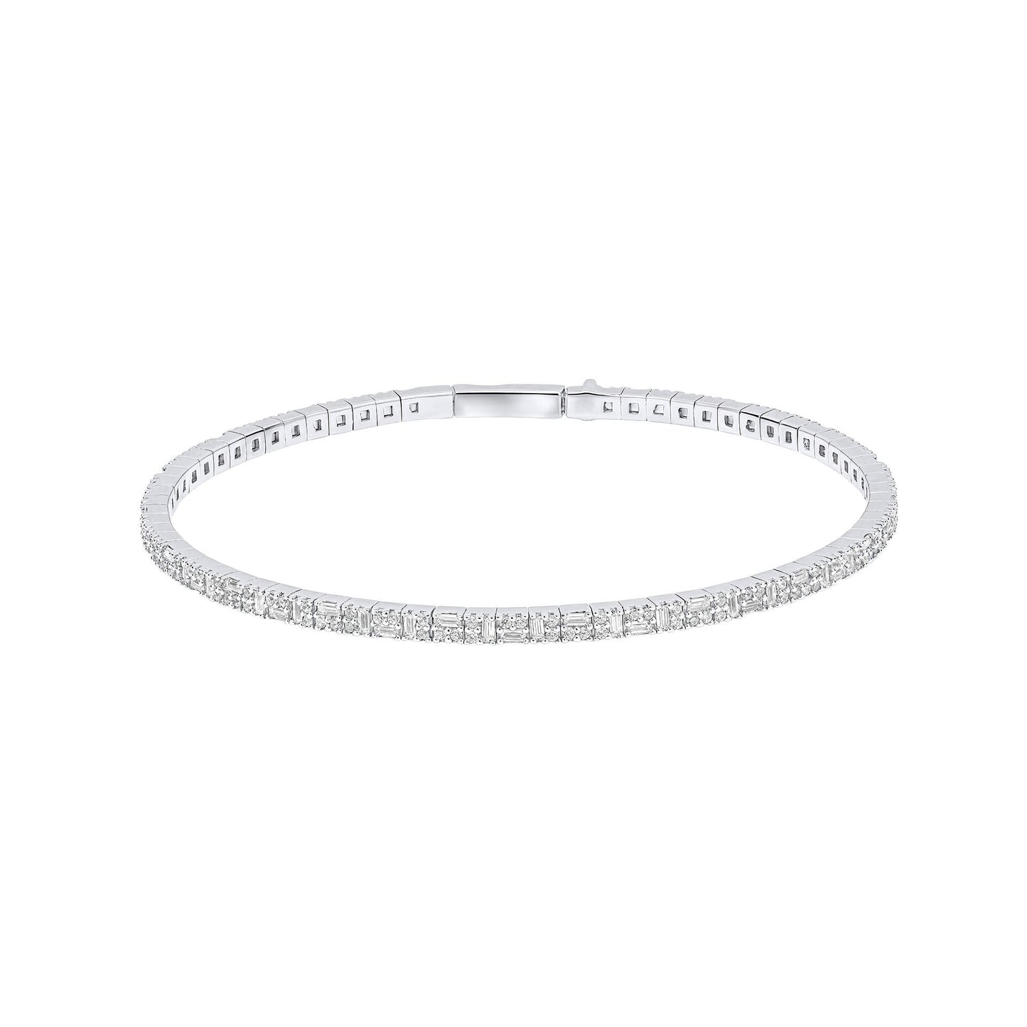 Multi-Stone Flexi Bangle