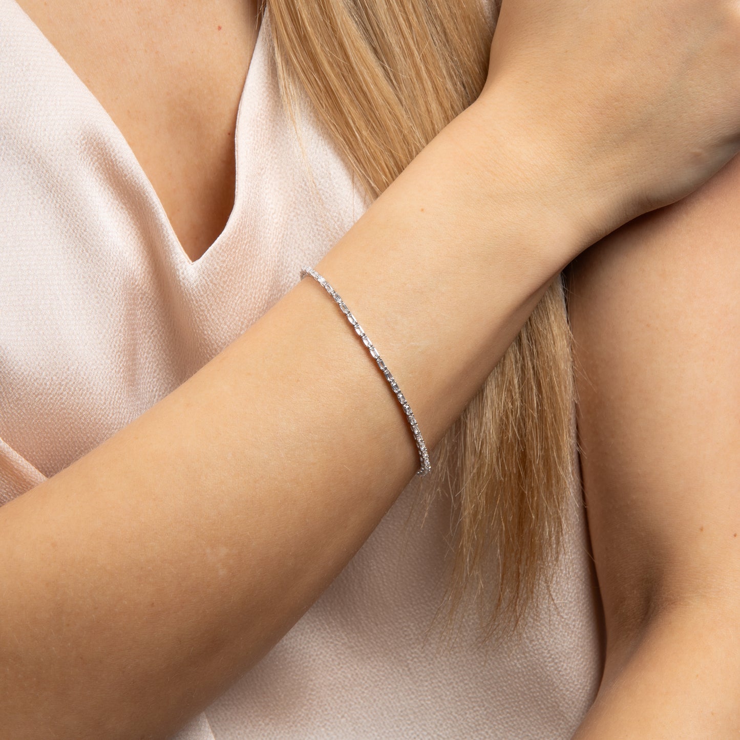 Fine Baguette Tennis Bracelet