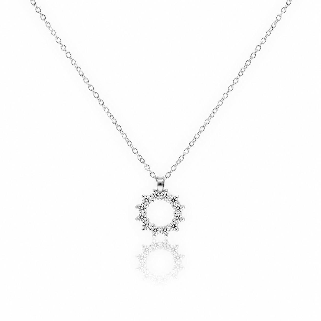 Vintage Tiffany & Co. Platinum Diamond Circle Pendant