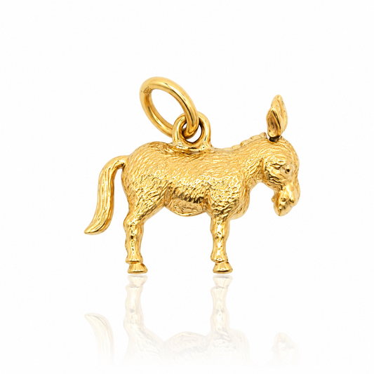 Vintage 9ct Gold Donkey Charm