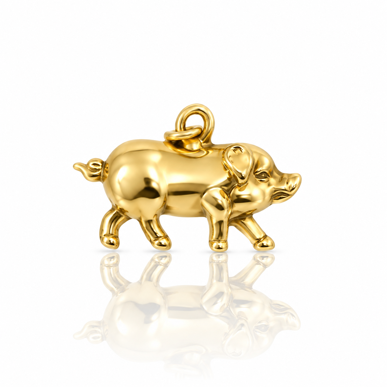 9ct Gold Pig Charm
