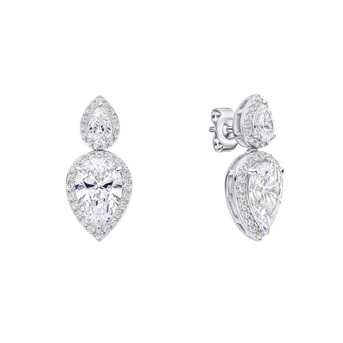 Double Teardrop Statement Earrings