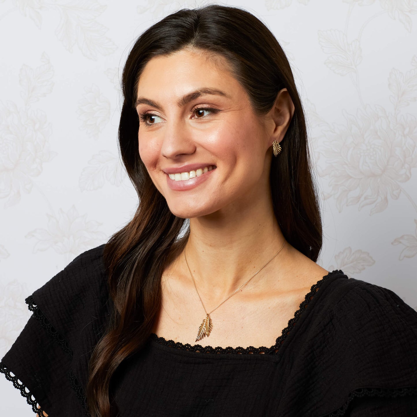 Laura Ashley Marlbrook Leaf Earrings