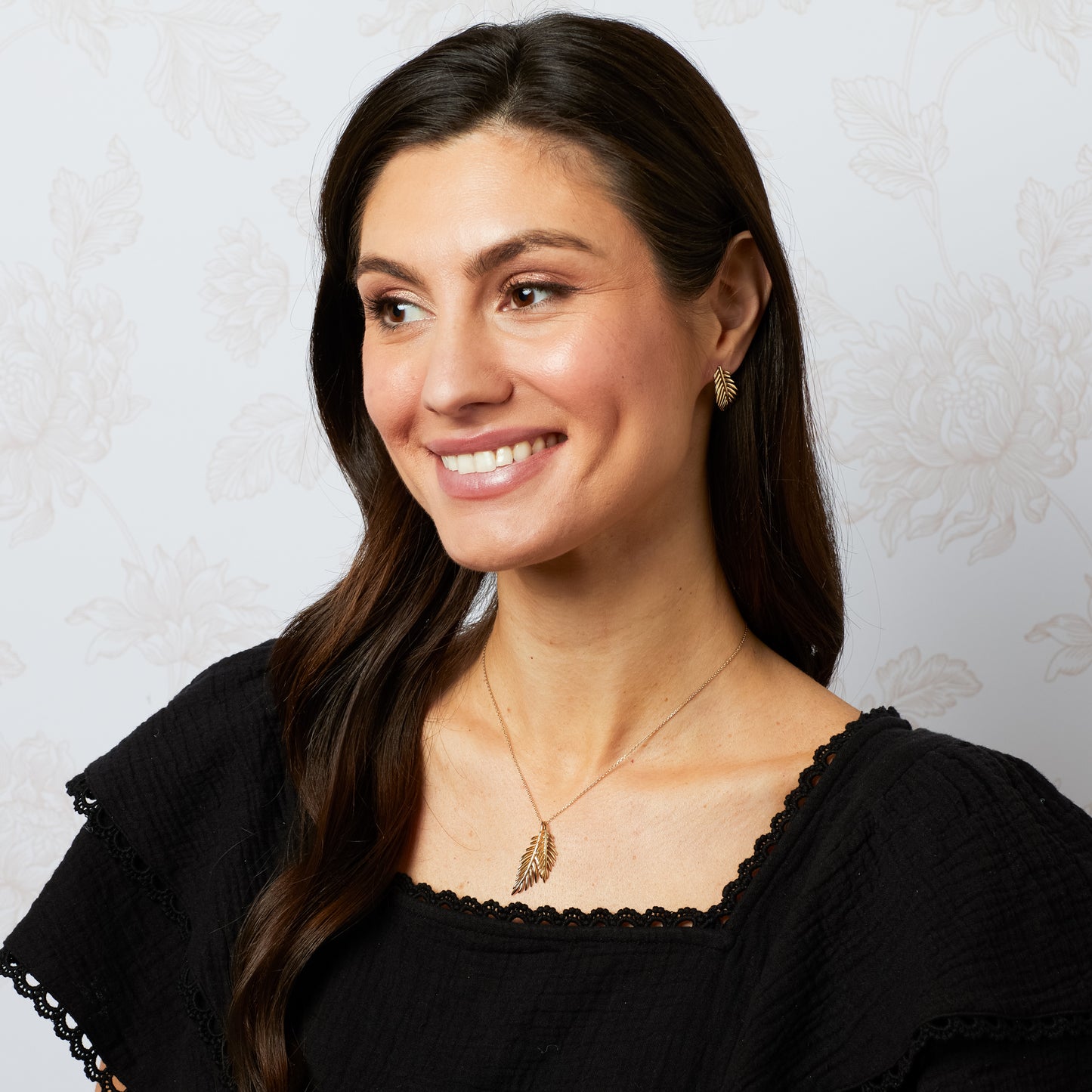 Laura Ashley Marlbrook Leaf Earrings