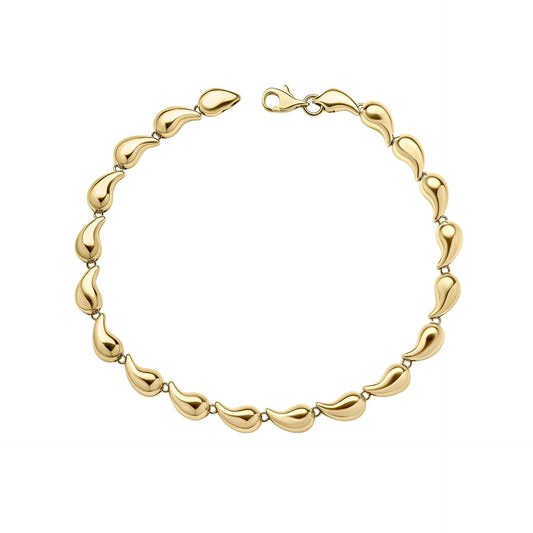 Organic Droplet Tennis Bracelet in 9ct Gold