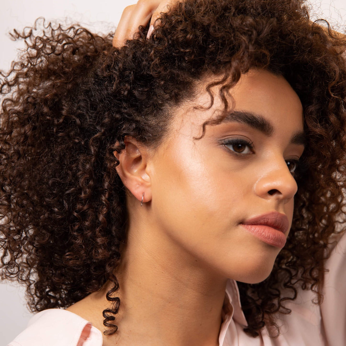 Rope Effect Hoop Earrings in 9ct Gold