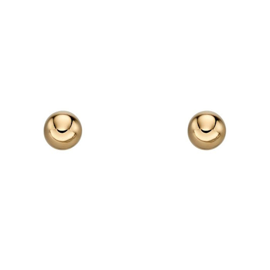 Ball Stud Earrings in 9ct Gold 6mm
