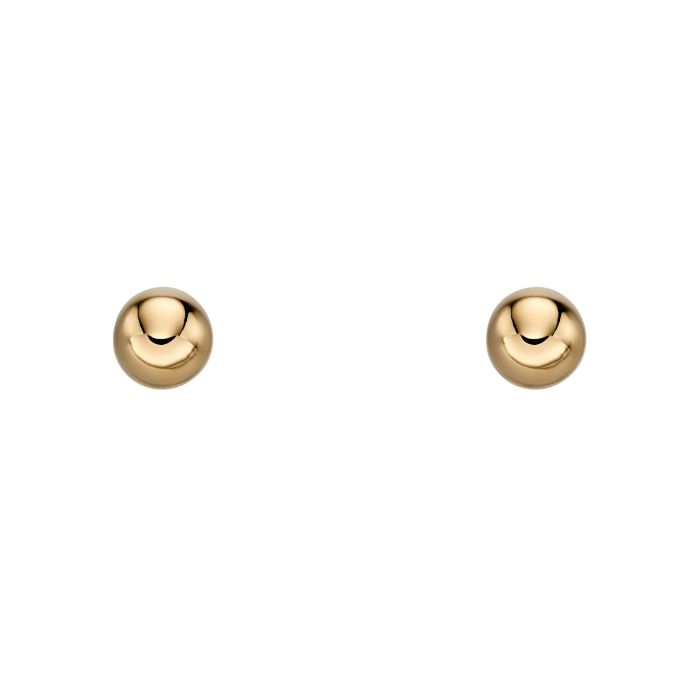 Ball Stud Earrings in 9ct Gold 4mm