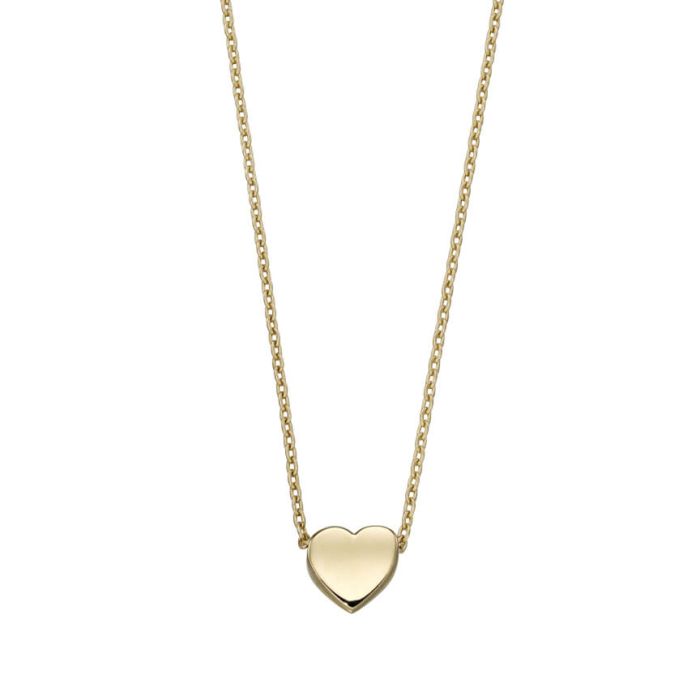 Small Heart Necklace in 9ct Gold