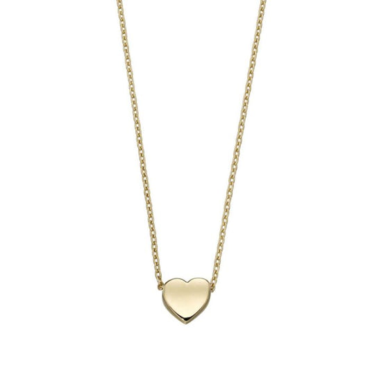 Small Heart Necklace in 9ct Gold
