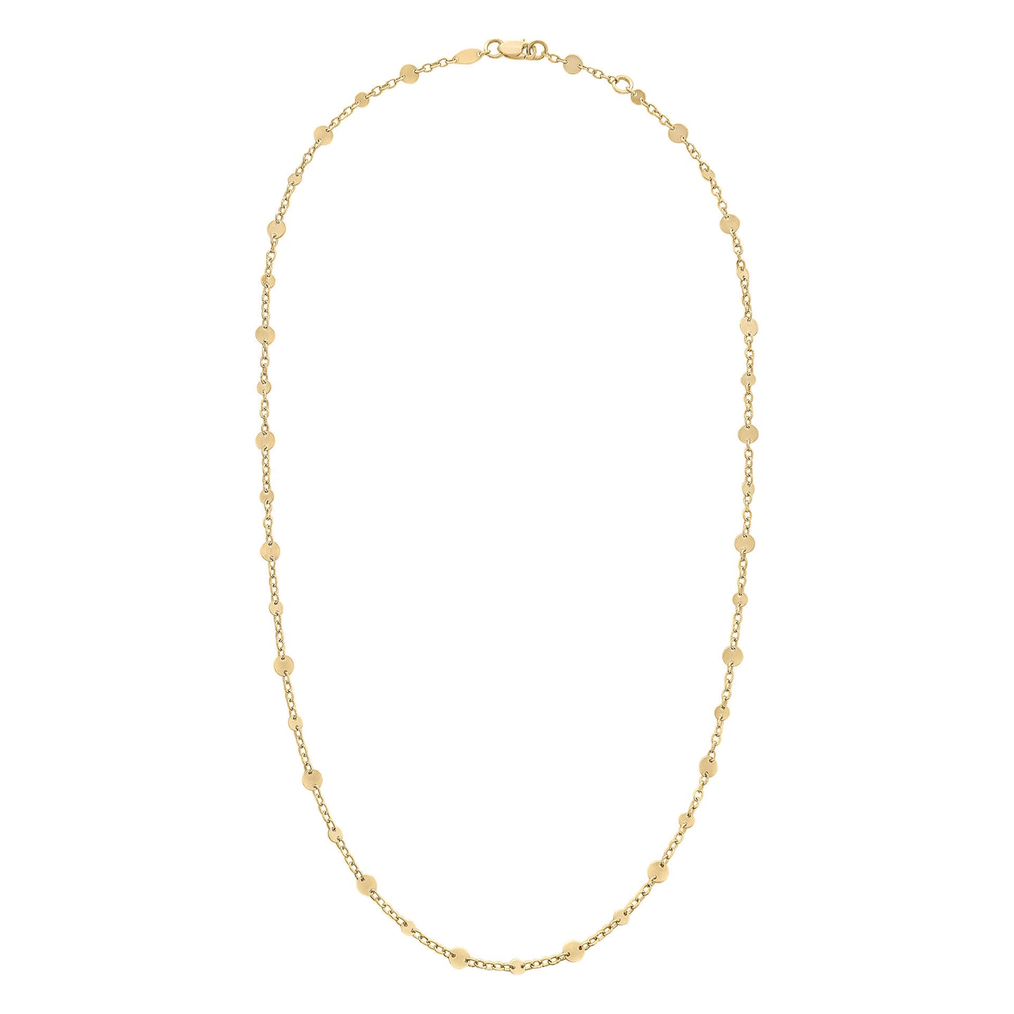 9ct Gold Discs and Chain Necklace