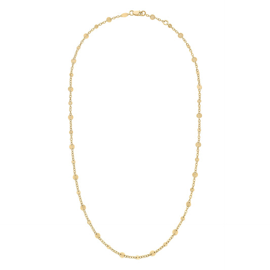 9ct Gold Discs and Chain Necklace