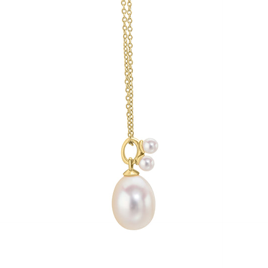Pearl Detail Necklace in 9ct Gold