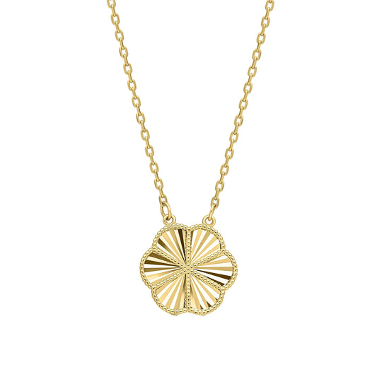 English Rose Necklace in 9ct Gold