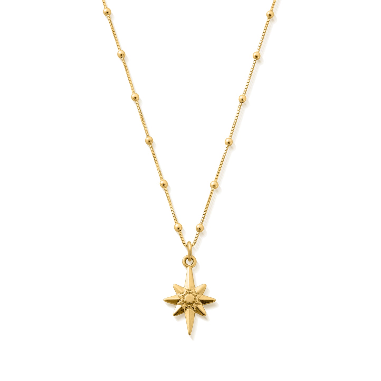 Bobble Chain Lucky Star Necklace