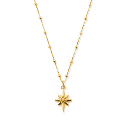 Bobble Chain Lucky Star Necklace