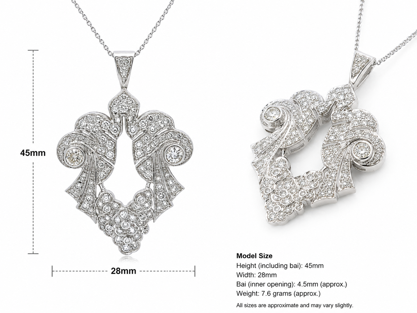 Antique Art Deco Diamond Pendant
