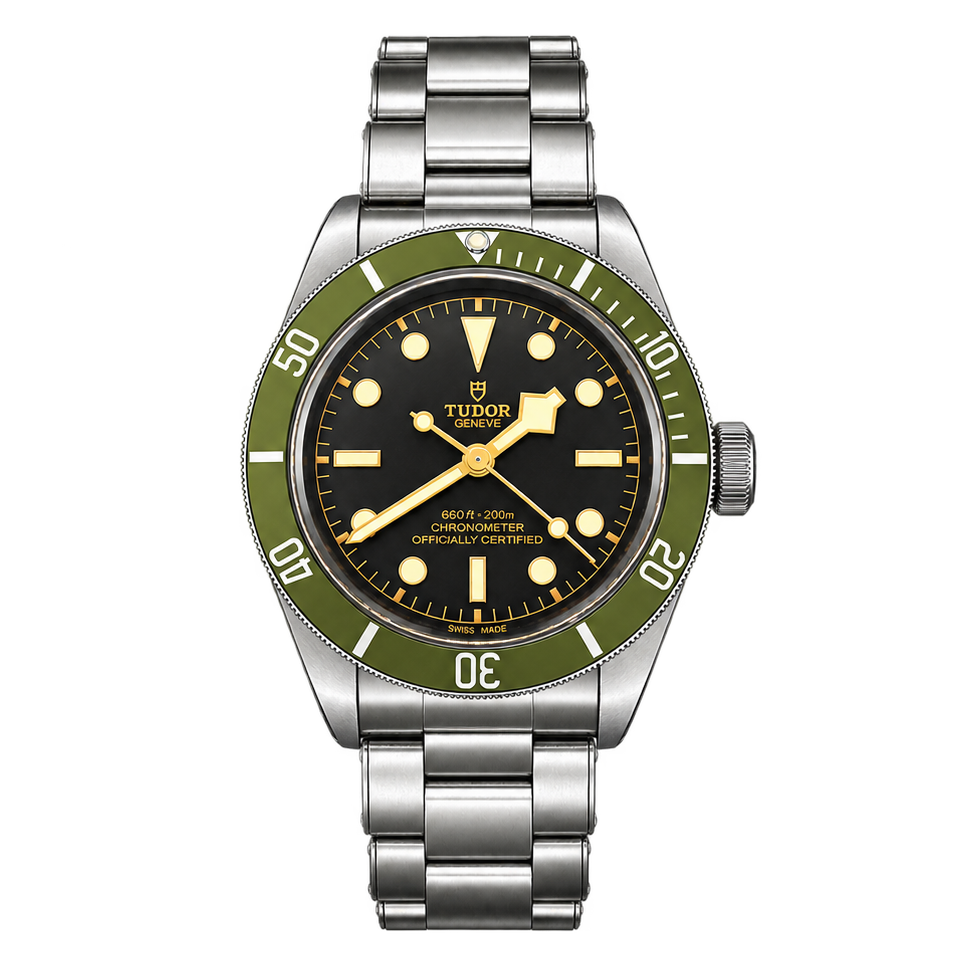 Tudor Black Bay Harrods Edition 79230G green bezel watch