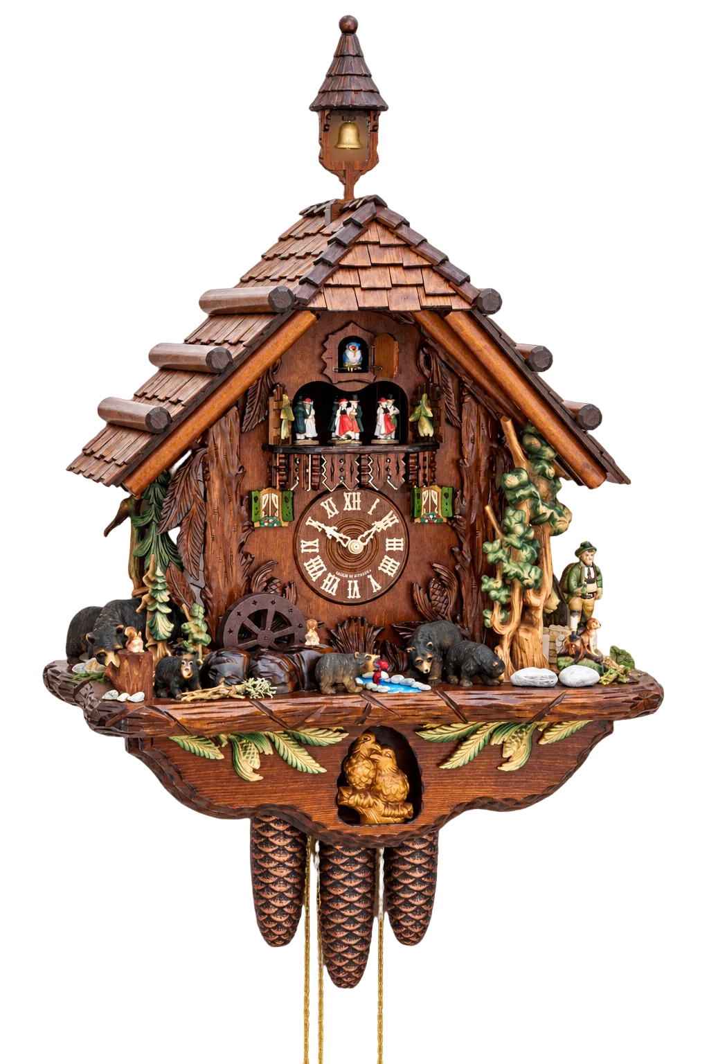 8-Day Black Forest Musical Cuckoo Clock – Hunter’s Forest