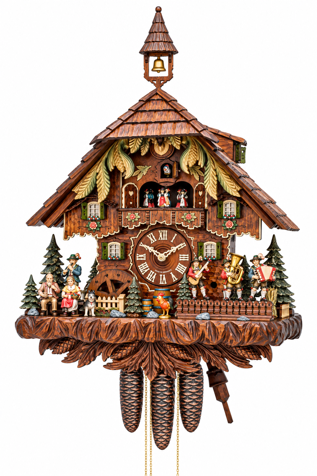 8-Day Black Forest Musical Cuckoo Clock – Village Musicians