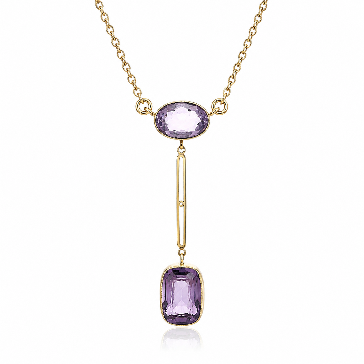 Antique Art Nouveau Amethyst Pendant