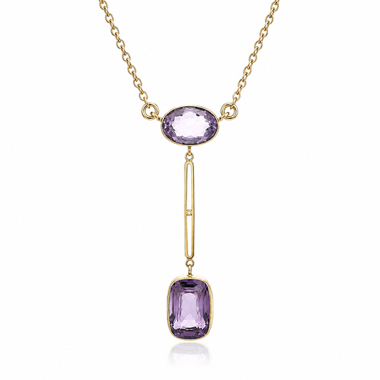 Antique Art Nouveau Amethyst Pendant
