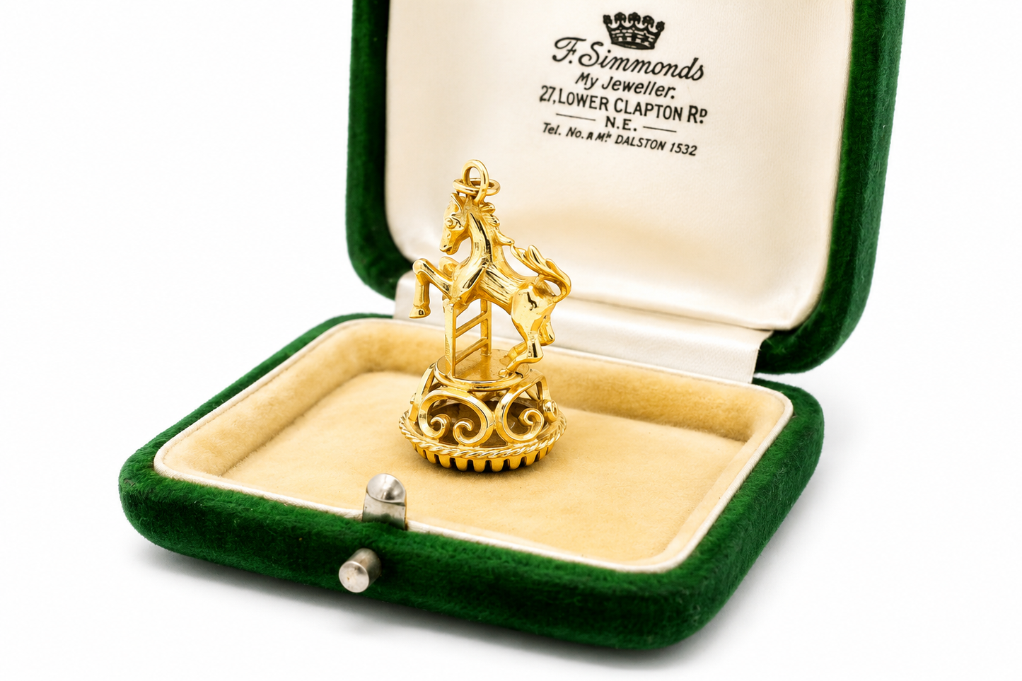 Vintage 9ct Gold Carousel Horse Watch Fob
