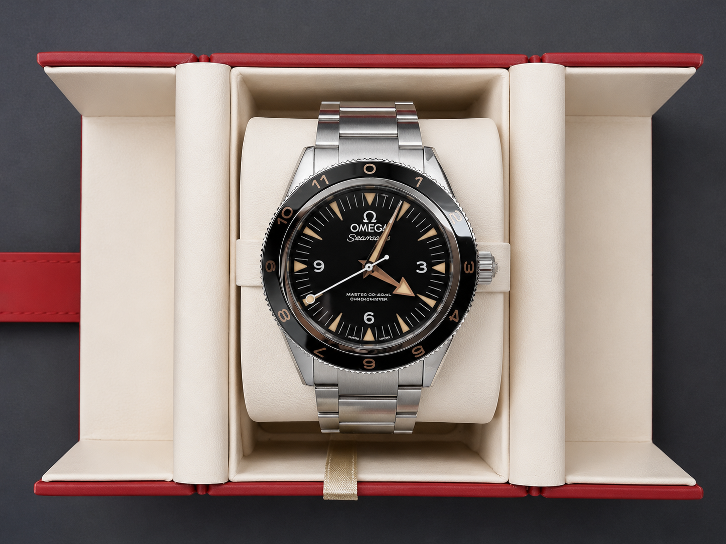 Omega Seamaster 300 SPECTRE Limited Edition serviced by the Omega Certified workshop at Marcus Tempus