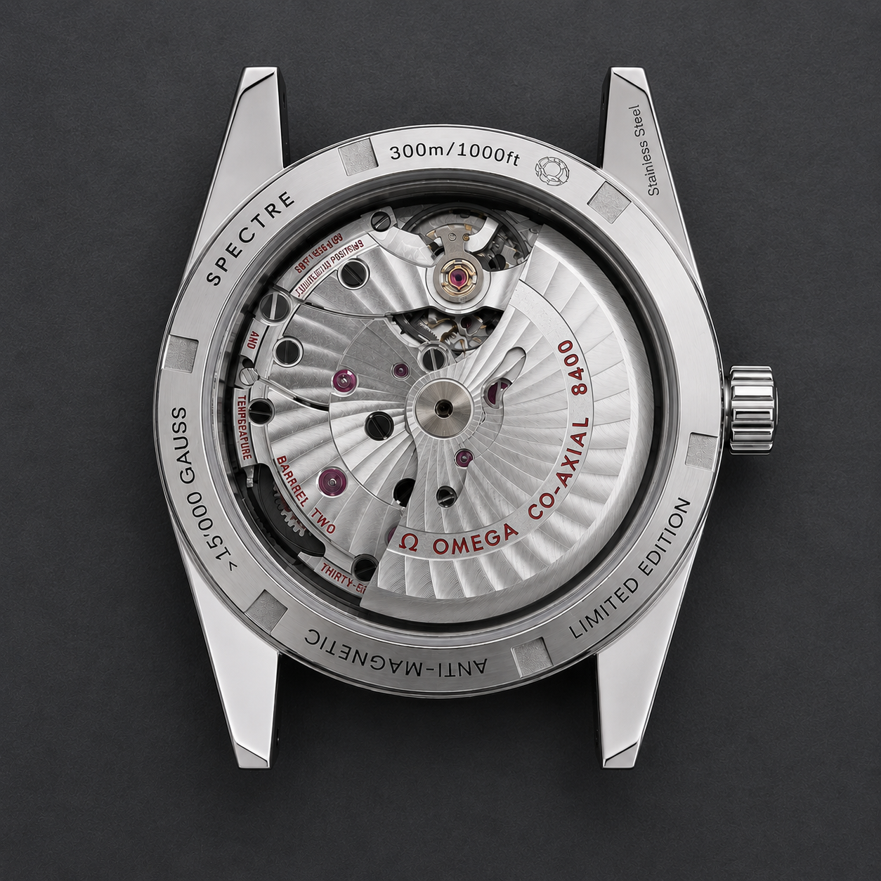Omega Seamaster 300 SPECTRE Limited Edition serviced by the Omega Certified workshop at Marcus Tempus