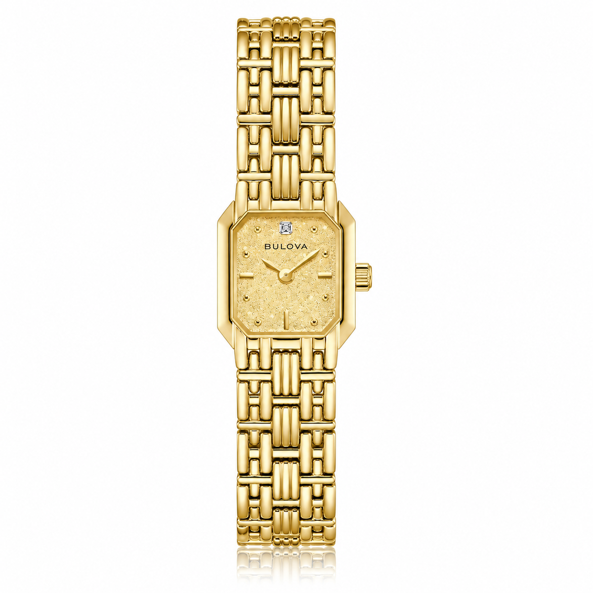 Bulova Goddess of Time Sophia 97P184 gold-tone ladies watch with champagne Denchu dial