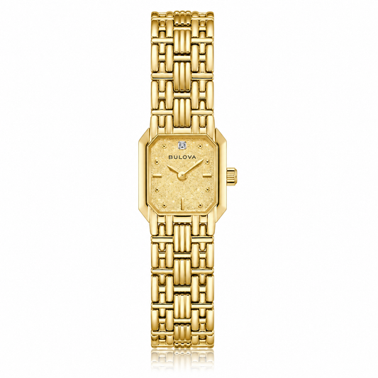 Bulova Goddess of Time Sophia 97P184 gold-tone ladies watch with champagne Denchu dial