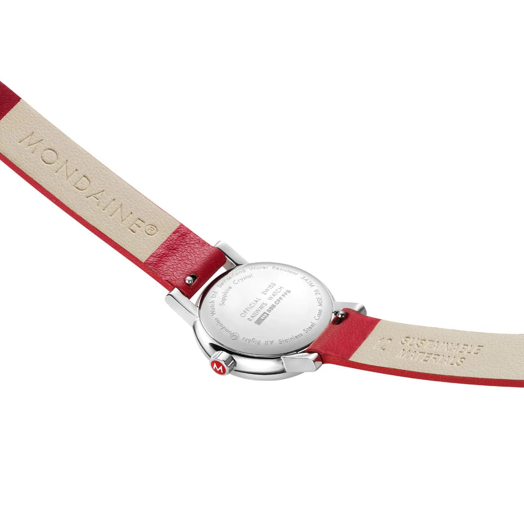 evo2 Red vegan grape leather, 26 mm