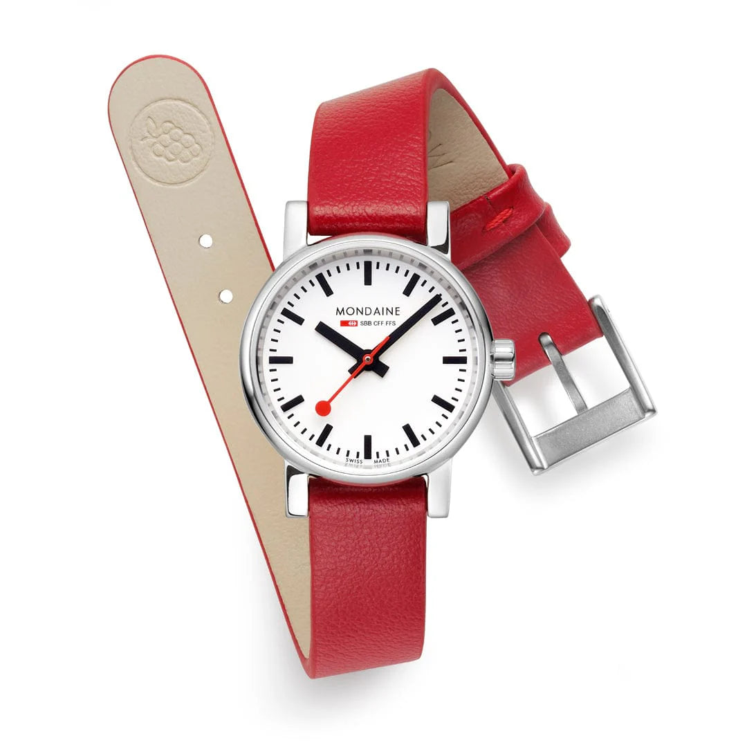 evo2 Red vegan grape leather, 26 mm