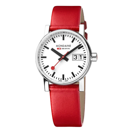 evo2 Date, Red vegan grape leather, 30 mm