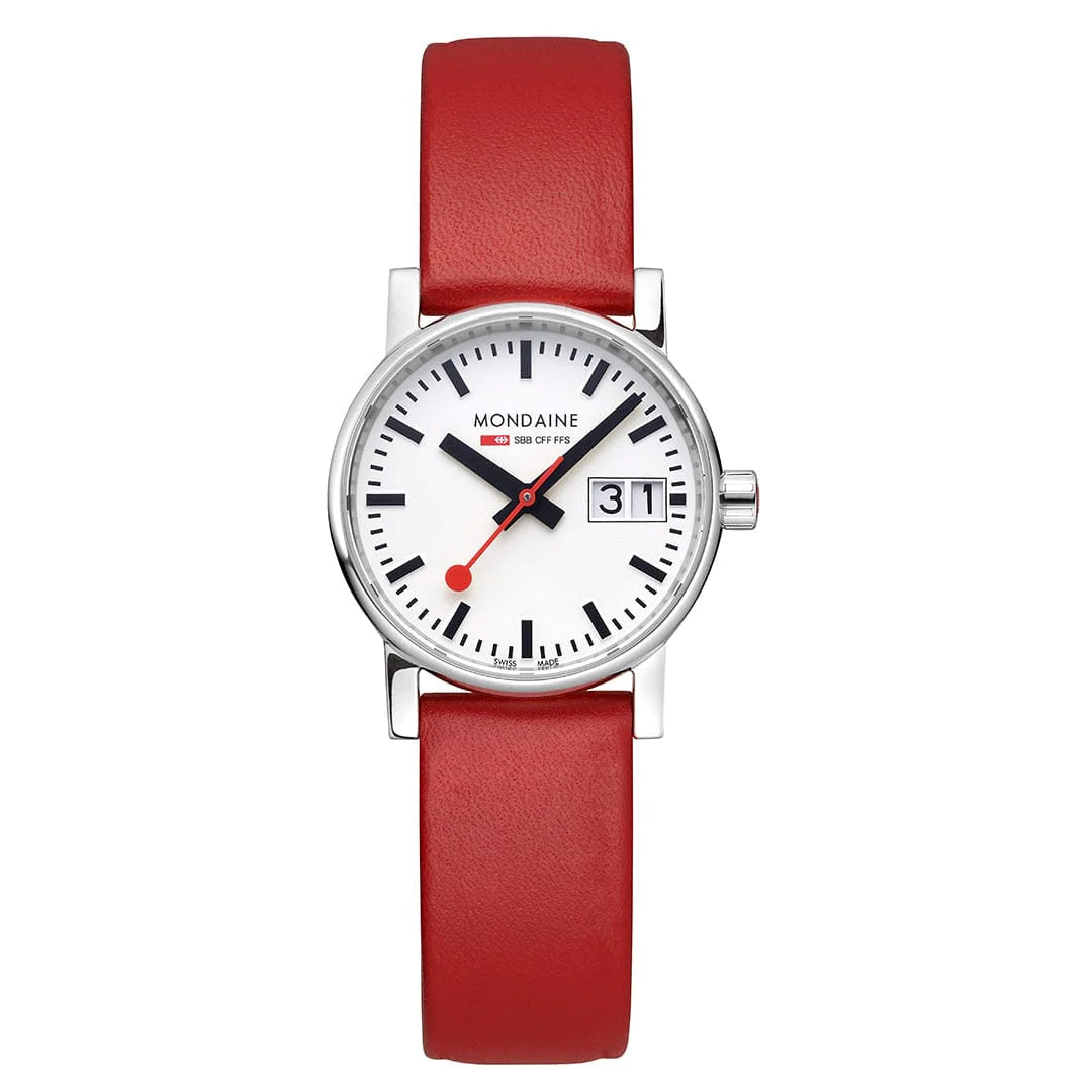 evo2 Date, Red vegan grape leather, 30 mm